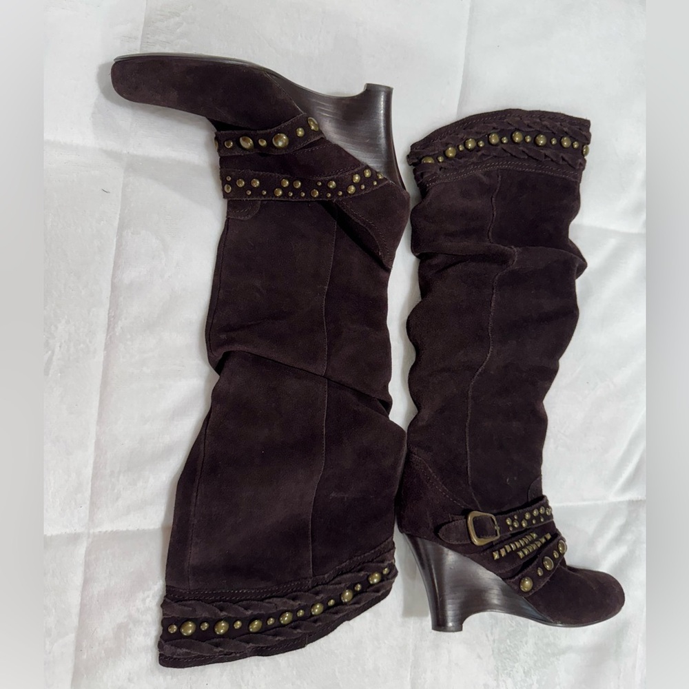 Naughty Monkey Wedge Boots